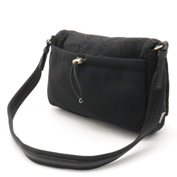 Prada Charcoal Bag Wool Dark Shoulder Knit - Picture 1 of 9
